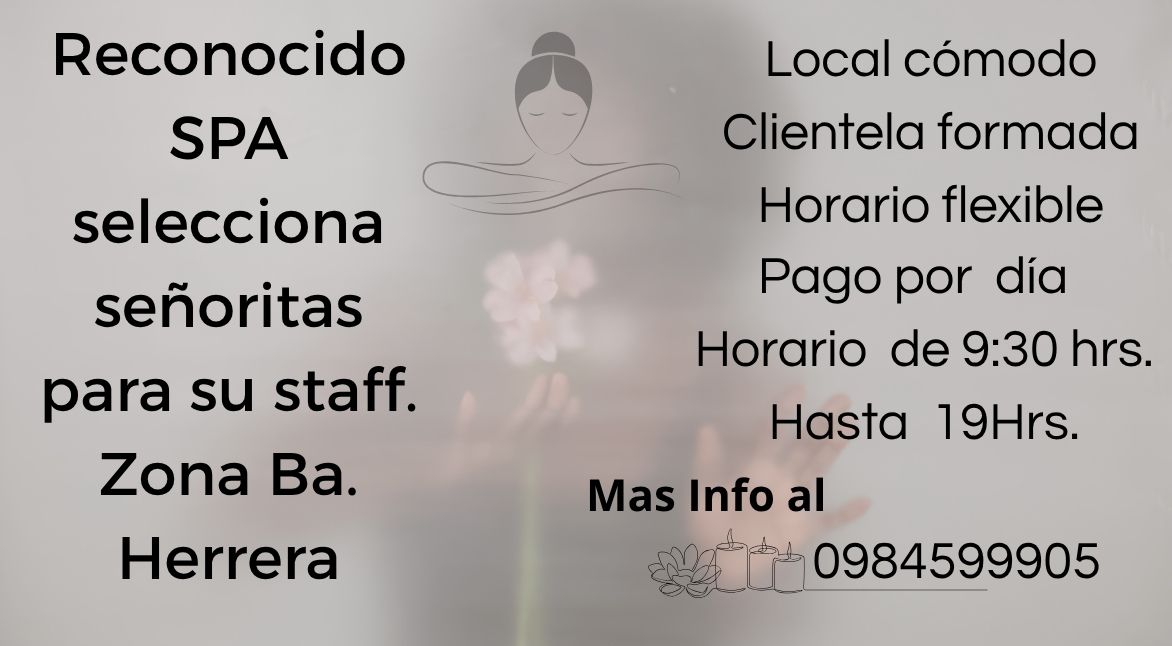 Oportunidad laboral para escort