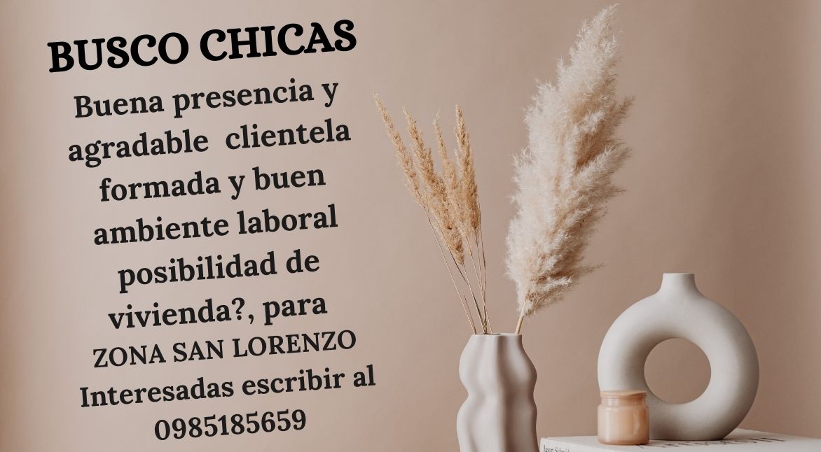 Oportunidad laboral para escort