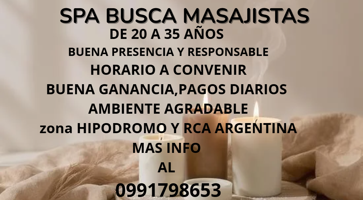 Oportunidad laboral para escort