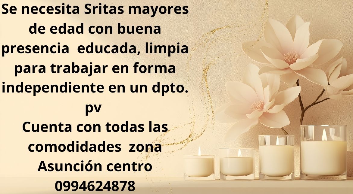 Oportunidad laboral para escort
