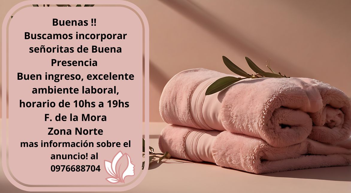 Oportunidad laboral para escort