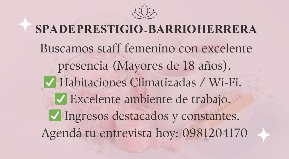 Oportunidad laboral para escort