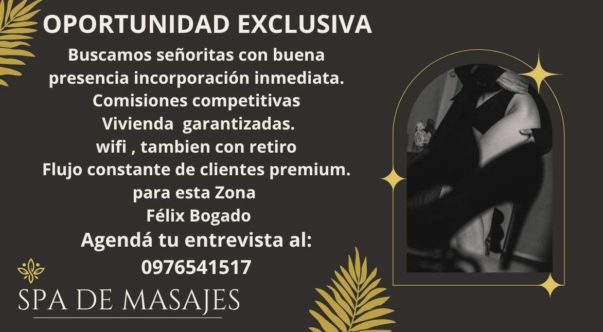 Oportunidad laboral para escort