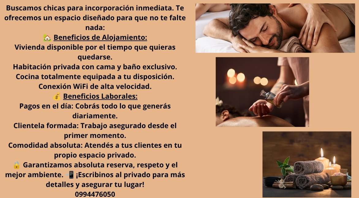 Oportunidad laboral para escort
