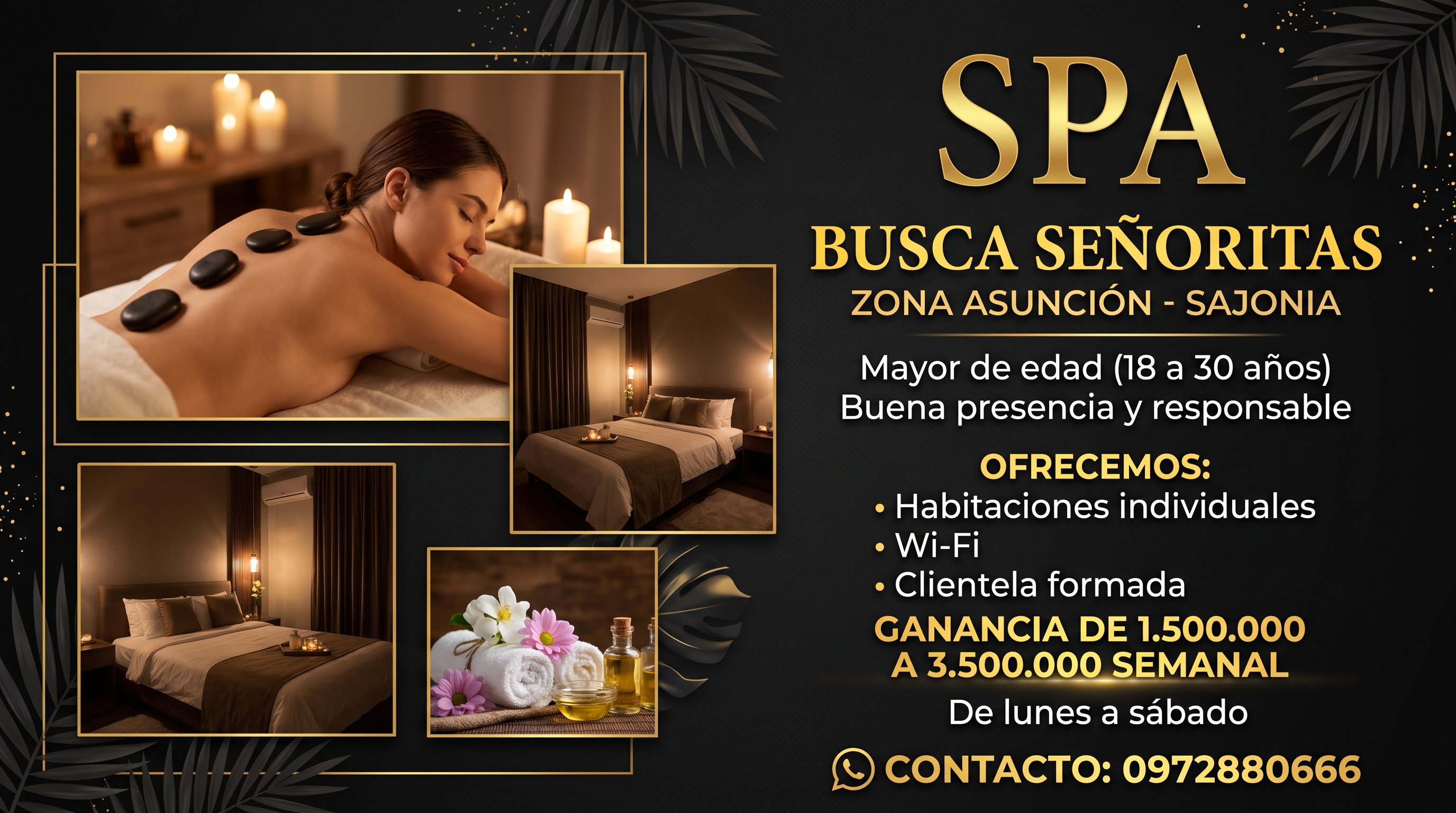 Oportunidad laboral para escort